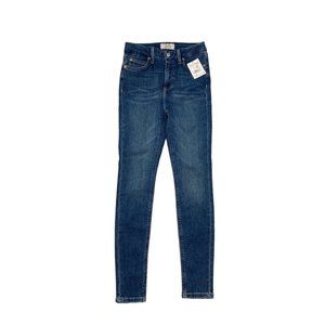 *New We The Free Skinny Denim Jeans Womens Size 26 Lake Blue Stretch Casual Pant
